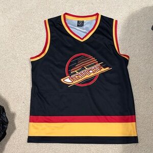 Bench Clearers Vancouver Canucks Retro Alternate Hockey Large